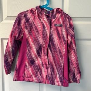 Girls lined rain resistant jacket